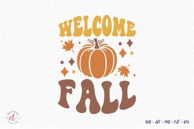 Retro Fall SVG - Welcome Fall Cut File SVG CraftLabSVG 