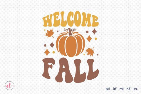 Retro Fall SVG - Welcome Fall Cut File SVG CraftLabSVG 