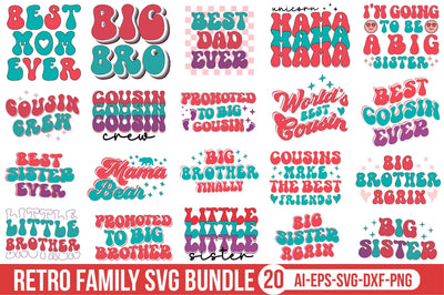Retro Family SVG Bundle SVG SVGista 
