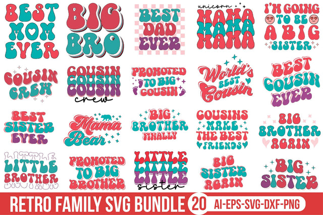 Retro Family SVG Bundle SVG SVGista 
