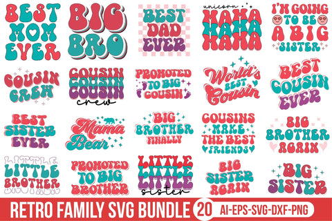 Retro Family SVG Bundle SVG SVGista 