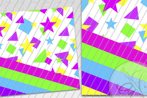 Retro Figures 20oz Skinny Tumbler Sublimation/ 80’s, 90’s/ Neon Figures/ Retro Stars Sublimation Marlene Campos 