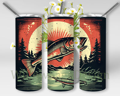 Retro Fishing Vector 20oz Skinny Tumbler Png, Fishing Dad Tumbler Design, Fathers Day Tumbler Png, Fishing Tumbler, Fishing Sublimation, Fathers Day Tumbler Sublimation WillowSageDesign 