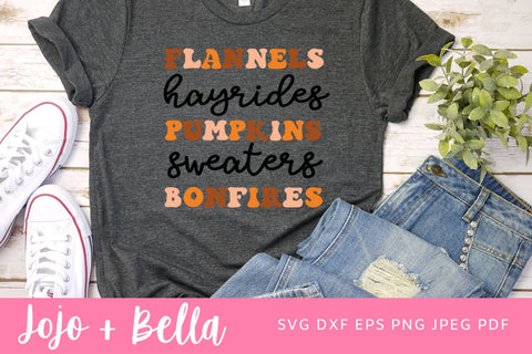 Retro Flannels Bonfires Pumpkins SVG, Pumpkin Svg, Pumpkin SVG Bundle, Halloween Svg, Fall Svg, Patterned Pumpkin Svg, Svg for Cricut SVG Jojo&Bella 