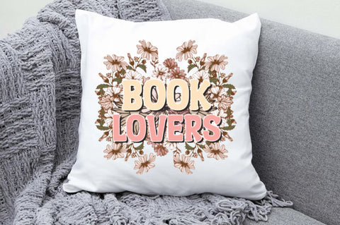 Retro Floral Book Lovers Sublimation Sublimation Jagonath Roy 
