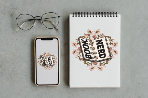 Retro Floral Book Nerd Sublimation Sublimation Jagonath Roy 