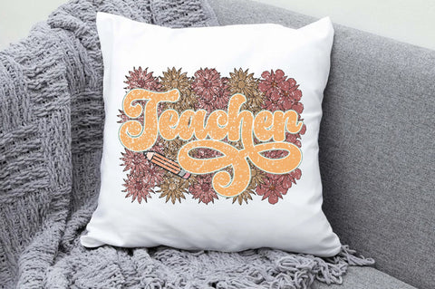 Retro Floral Teacher Sublimation Sublimation Jagonath Roy 