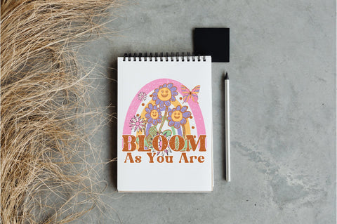 Retro Flower Bloom Quote Sublimation Sublimation Jagonath Roy 