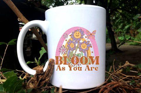 Retro Flower Bloom Quote Sublimation Sublimation Jagonath Roy 