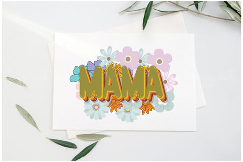 Retro Flowerchild Mama Sublimation Sublimation Jagonath Roy 