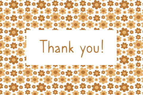 Retro Flowers Patterns Digital Pattern Rin Green 