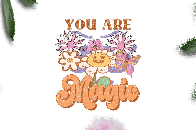 Retro Flowers Quote Sublimation Sublimation Jagonath Roy 