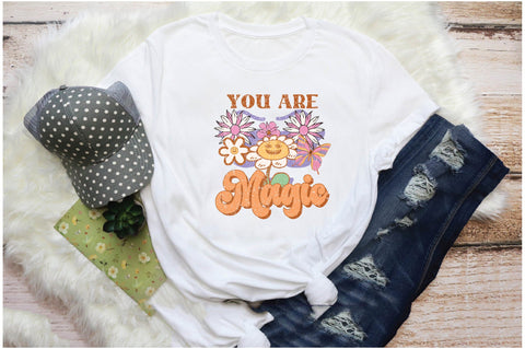 Retro Flowers Quote Sublimation Sublimation Jagonath Roy 