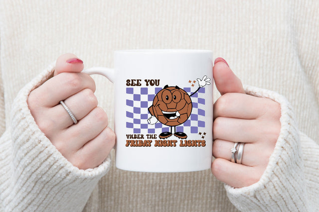 Retro Football Cartoon PNG Sublimation Sublimation SVGista 