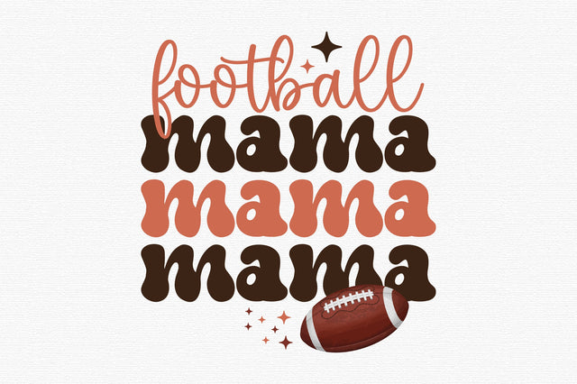 Retro Football Mama PNG Sublimation SVG designartist 