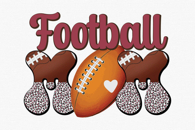 Retro Football Mom PNG Sublimation Sublimation designartist 