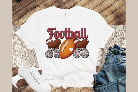 Retro Football Mom PNG Sublimation Sublimation designartist 