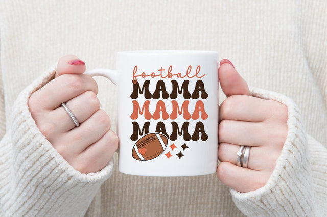 Retro Football Mom PNG Sublimation Sublimation SVGista 