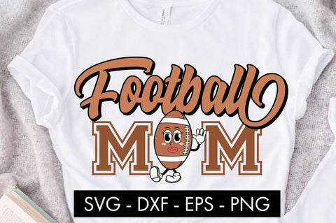 Retro Football Mom SVG Cut File PNG Sublimation SVG Freeling Design House 