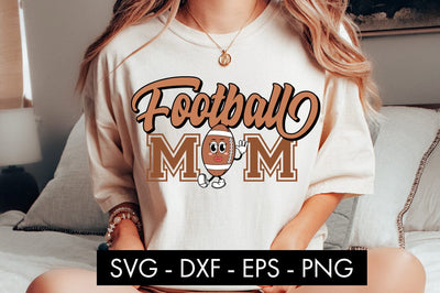 Retro Football Mom SVG Cut File PNG Sublimation SVG Freeling Design House 