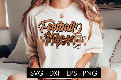 Retro Football Vibes SVG Cut File PNG Sublimation SVG Freeling Design House 
