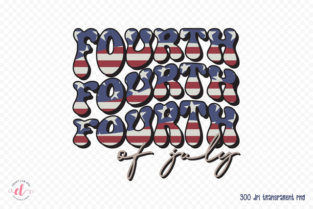 Retro Fourth of July PNG Sublimation Sublimation CraftLabSVG 