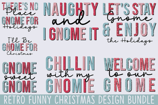 Retro Funny Christmas Design bundle SVG SVGista 