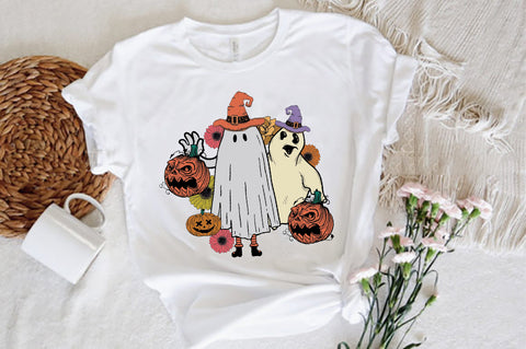 Retro Ghost Flower Sublimation Sublimation Jagonath Roy 