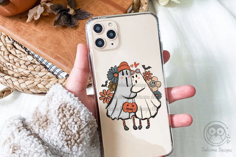 Retro Ghost Flower Sublimation Sublimation LAM HOANG THUY 