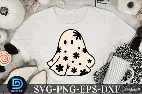 Retro Ghost Halloween Sublimation Bundle, Ghost Halloween Sublimation Bundle SVG DESIGNISTIC 