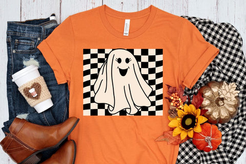 Retro Ghost Halloween Sublimation Bundle, Ghost Halloween Sublimation Bundle SVG DESIGNISTIC 