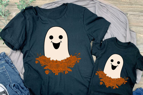Retro Ghost Halloween Sublimation Bundle, Ghost Halloween Sublimation Bundle SVG DESIGNISTIC 