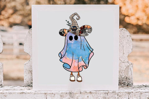 Retro Ghost Halloween Sublimation Bundle Sublimation Creativeart88 