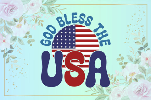 Retro God Bless The Usa Sublimation Creativeart88 