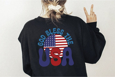 Retro God Bless The Usa Sublimation Creativeart88 