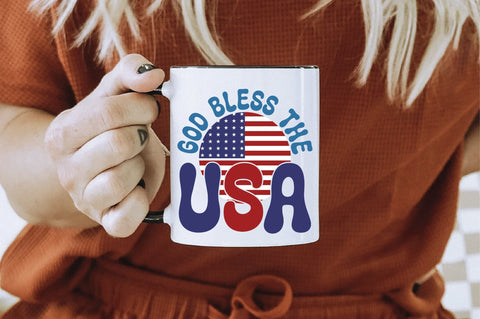 Retro God Bless The Usa Sublimation Creativeart88 