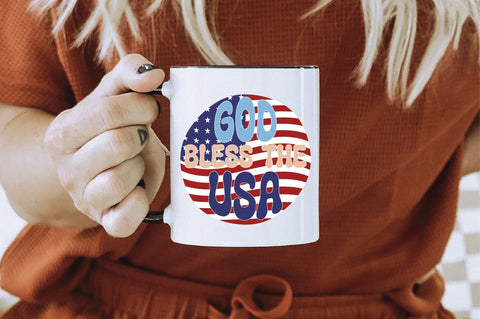 Retro God Bless The Usa Vol-1 Sublimation Creativeart88 