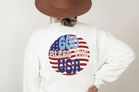 Retro God Bless The Usa Vol-1 Sublimation Creativeart88 