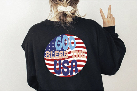 Retro God Bless The Usa Vol-1 Sublimation Creativeart88 