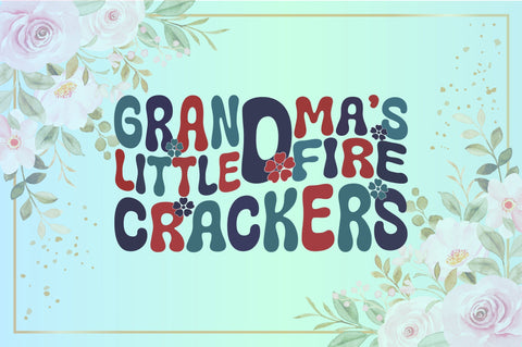 Retro Grandma’s Little Firecrackers Sublimation Creativeart88 