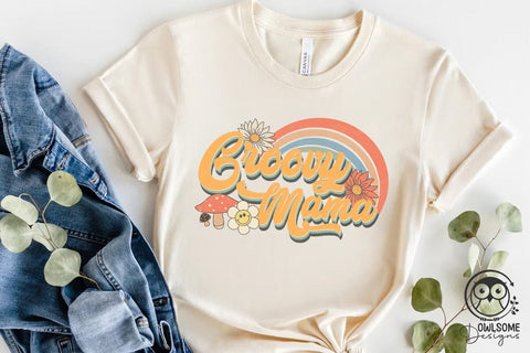 Retro Groovy Mama Png Sublimation Sublimation Owlsome.Designs 