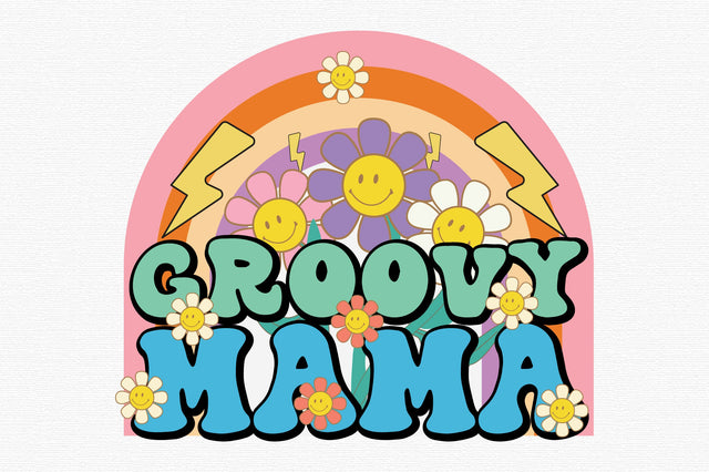 Retro Groovy Mama PNG Sublimation SVG designartist 