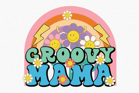 Retro Groovy Mama PNG Sublimation SVG designartist 