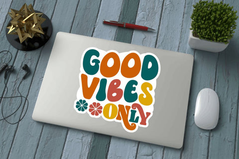 Retro Groovy Stickers Bundle Sublimation Regulrcrative 