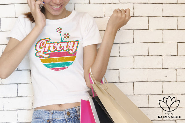 Retro Groovy Svg Png - Vintage Graphic Design Sublimation SVG Karma Genie Graphics 