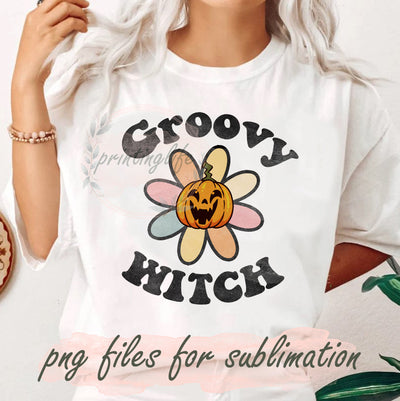 Retro Groovy Witch Png, Halloween Design Png, Funny Pumpkin File Png, Pumpkin Witch Png, Spooky Season Png , Retro Groovy Witch Sublimation Design, Instant Download Sublimation PrintingLife 