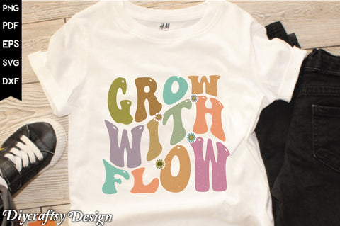 Retro Grow With Flow Sublimation Sublimation Creativeart88 