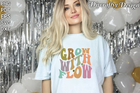 Retro Grow With Flow Sublimation Sublimation Creativeart88 