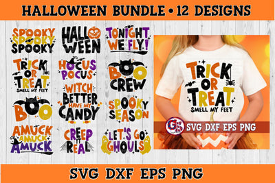 Retro Halloween Bundle SVG DXF EPS PNG SVG Greedy Stitches 
