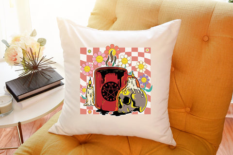 Retro Halloween Coffee Sublimation SVG designartist 